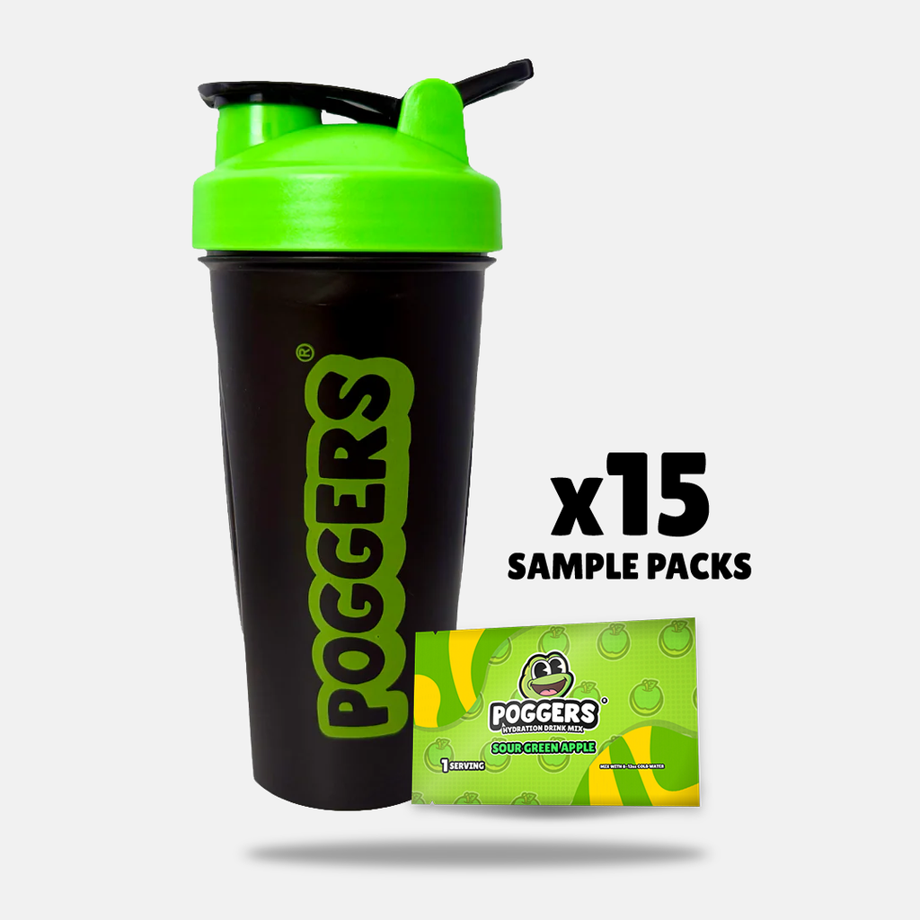 15 Sampler Pack & 24oz Shaker Bundle