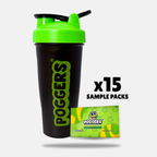 15 Sampler Pack & 24oz Shaker Bundle