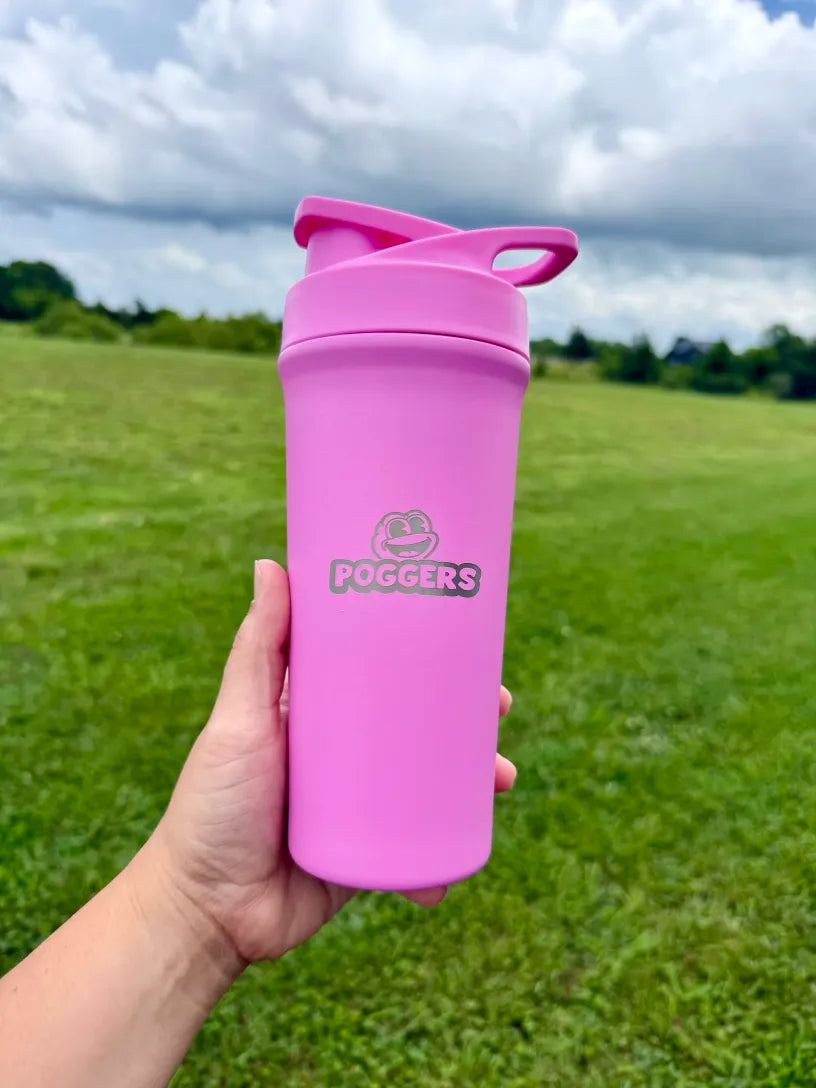 24oz Pink Stainless Steel Shaker