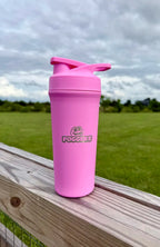 24oz Pink Stainless Steel Shaker
