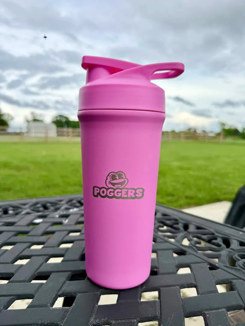 24oz Pink Stainless Steel Shaker