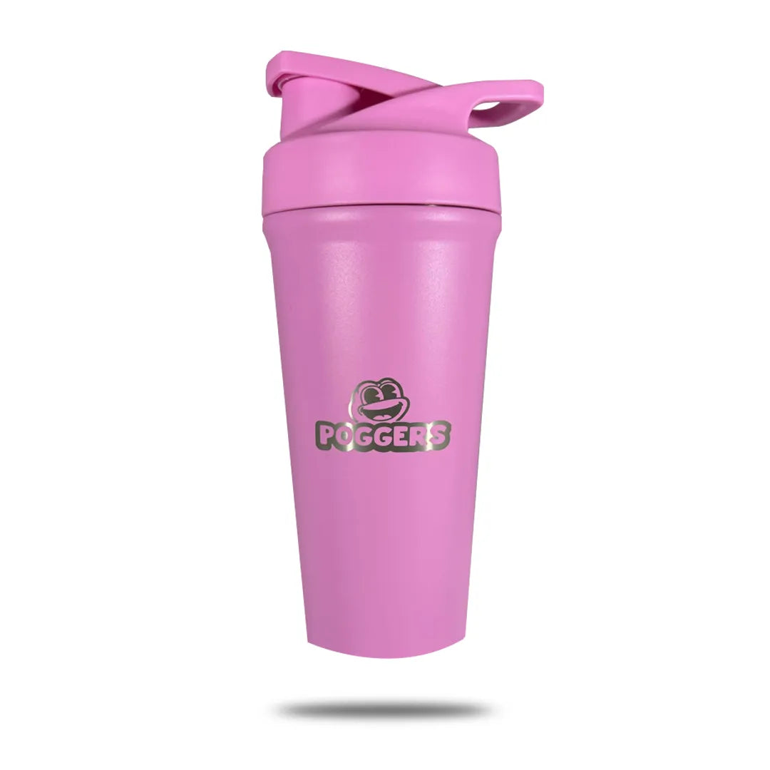 24oz Pink Stainless Steel Shaker