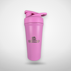 Pink Stainless Steel Shaker & Strawberry Energy Bundle