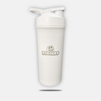 White 24oz Stainless Steel Shaker & 3 Tubs Bundle