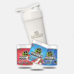 White 24oz Stainless Steel Shaker & 3 Tubs Bundle